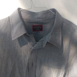 UNtuckit Large LINEN Long Sleeve